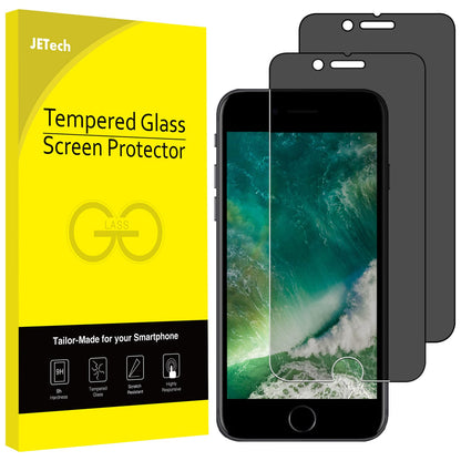 JETech Privacy Screen Protector for iPhone 11 and iPhone XR 6.1-Inch, Anti Spy Tempered Glass Film, 2-Pack