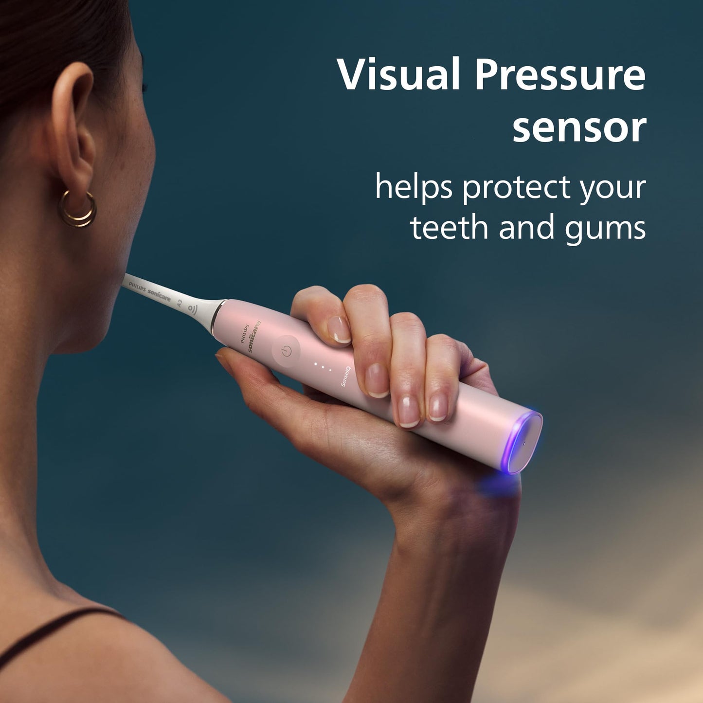 Philips Sonicare DiamondClean 9900 Prestige Electric Toothbrush - with SenseIQ Technology and Advanced AI App, 5 Brushing Modes, 3 Intensity Levels, Charging Travel Case,Midnight Blue, Model HX9990/12