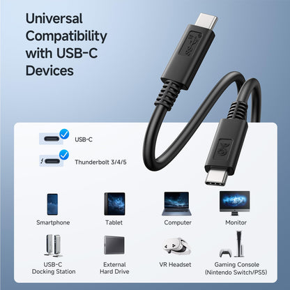 Cable Matters [USB-IF Certified] 10 Gbps Gen 2 USB C Cable - 3.3ft / 1m, Supports Up to [4K@60Hz Video, 100W Charging, 10Gbps Data Transfer], Black