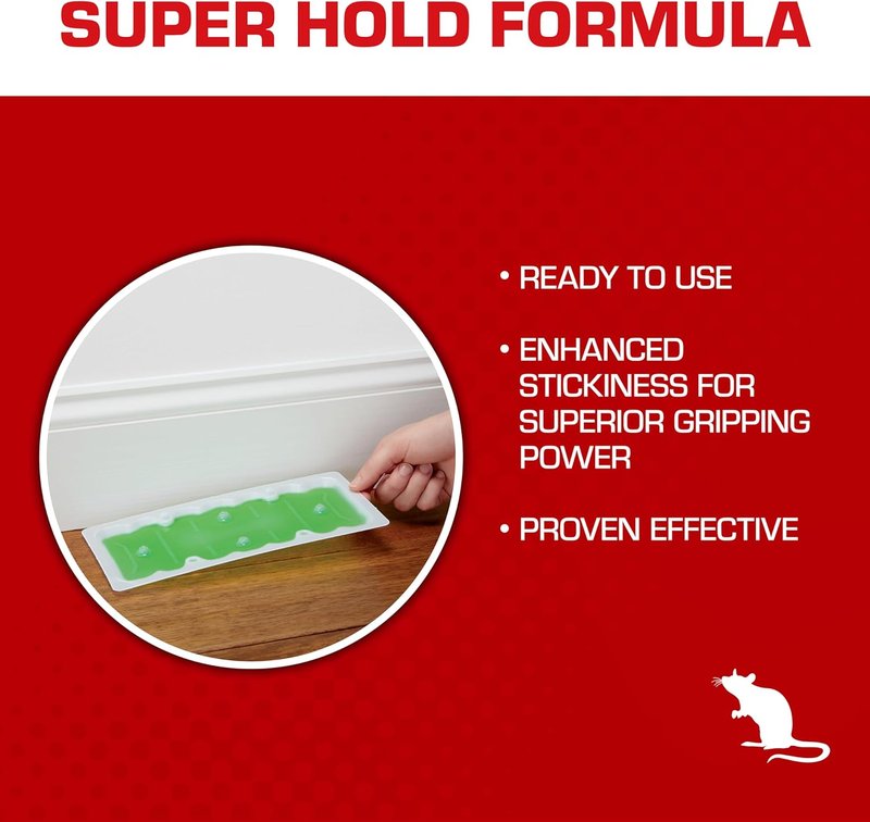Tomcat Super Hold Glue Traps - Effective Rat & Mouse Control | Ready-to-Use, 2 Traps