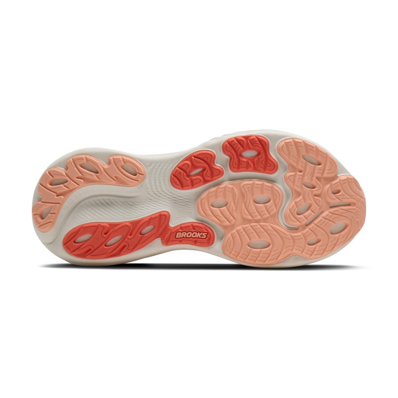 Brooks Women’s Adrenaline GTS 25 Supportive Running & Walking Shoe - Peach Echo/Coconut - 7.5 Medium