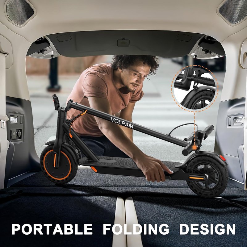 Electric Scooter for Adults - 250W/350W/500W Motor, 8.5"/10" Solid Tires | Up to 22 MPH, Dual Braking System