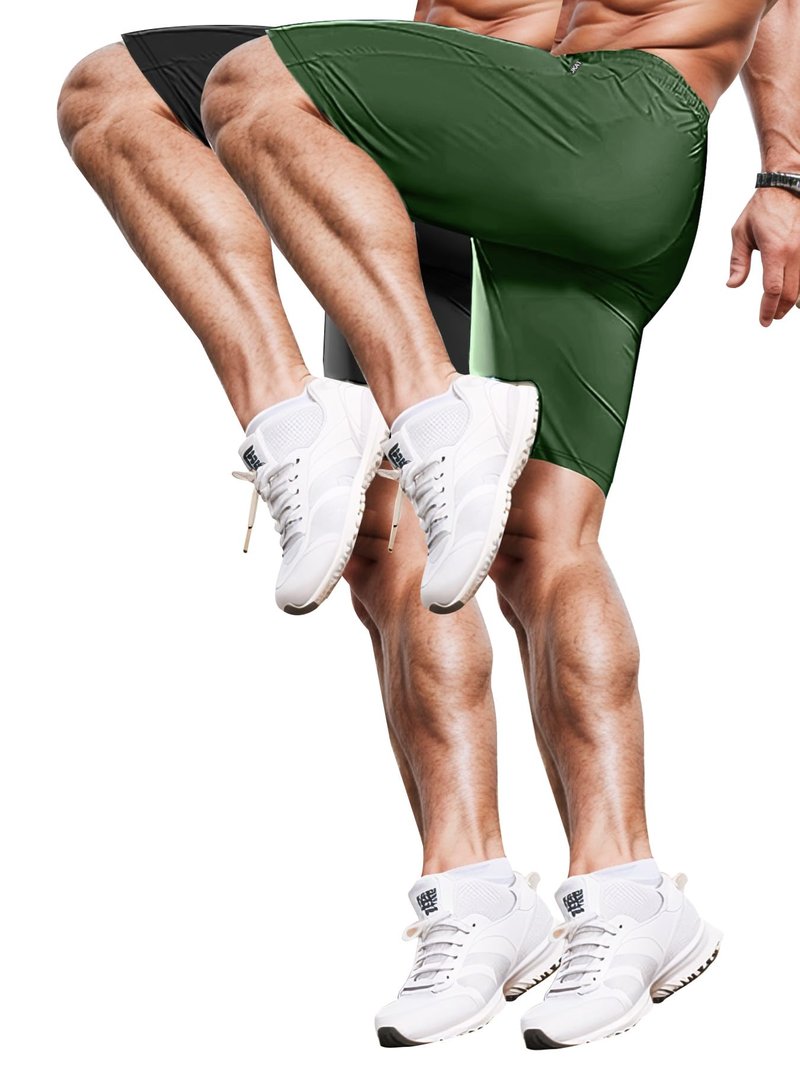 Hidkat Men's Athletic Shorts Lightweight Sport,Gym,Workout，Running Jogging Shorts Quick Dry with Zipper Pockets