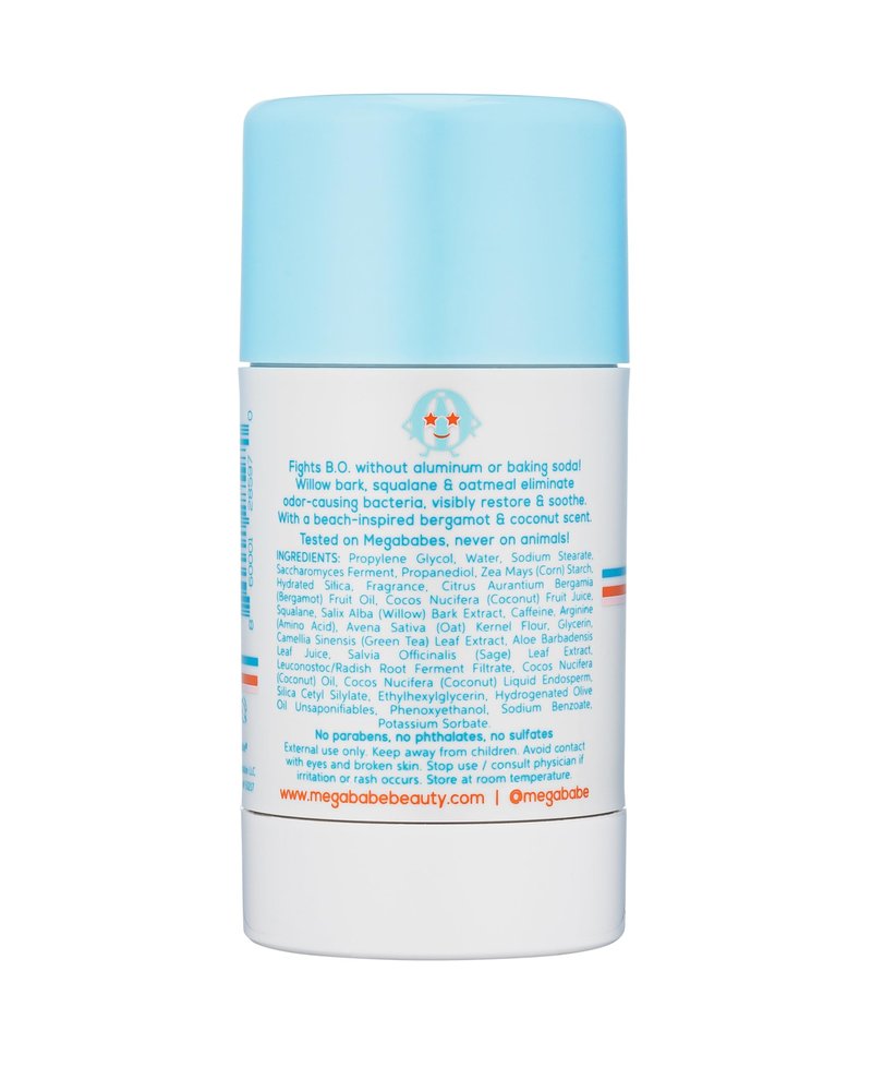 Megababe Beachy Pits Daily Deodorant, Fresh Scent, 2.6 Ounce, Stick