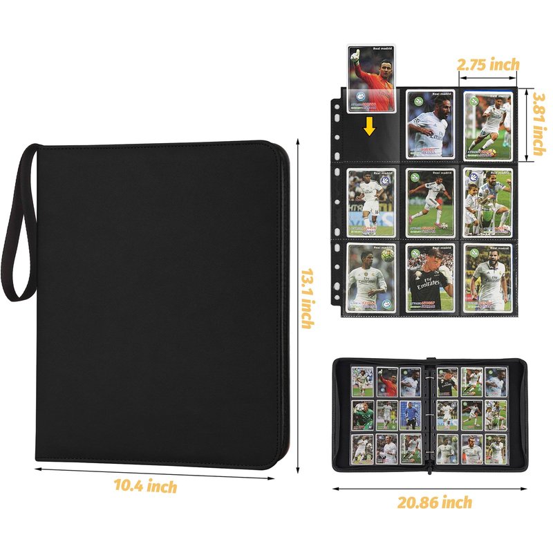 Foalgo Trading Card Binder, Card Collection Binder Album Folder with 720 Side Loading Pockets, 9 Pocket Trading Card Album Folder for TGC,MTG, Baseball Cards, Yugioh