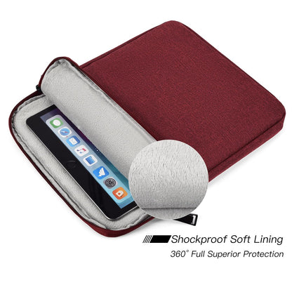 Tablet Sleeve Bag for 10.9 inch New iPad 10th/ 11 inch iPad Pro / 10.2" iPad / 10.9" iPad Air 5 4/10.5 Pro Air, Samsung Galaxy Tab A8 10.5" Protective Case Pouch, Fit Apple Smart Keyboard, Wine Red