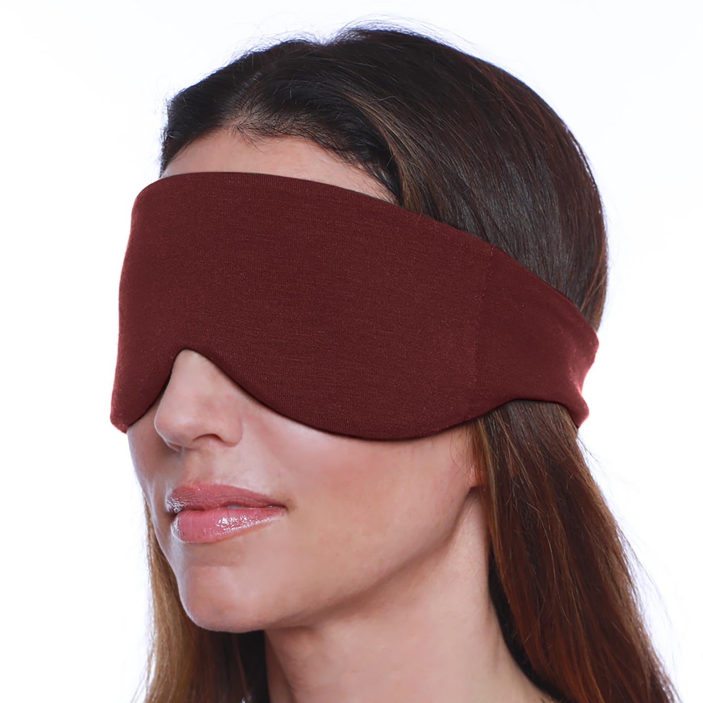 Happyluxe Escape Sleep Mask - Buttery Soft Airplane Eye Mask for Sleeping or Napping in Bed. Machine Washable. - Jet Black, Made in USA