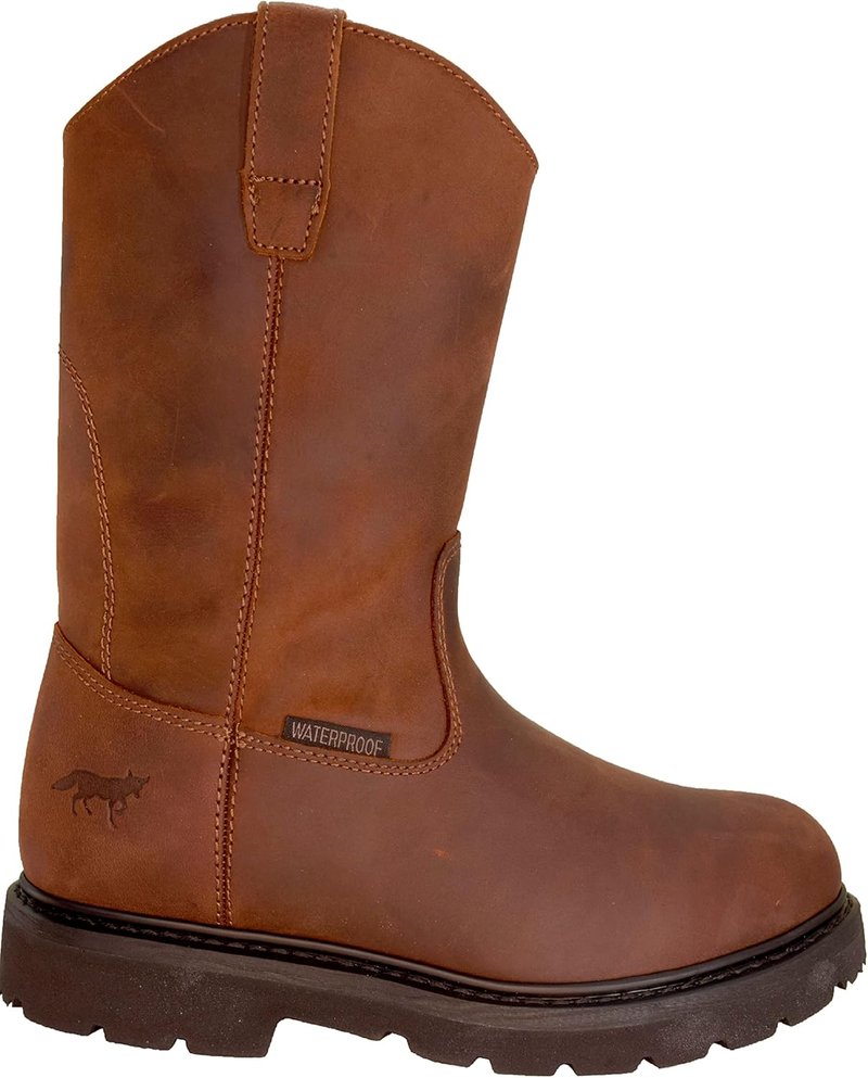 Golden Fox 12" Work Boot - Lightweight Wellington Wedge for Construction & Farming