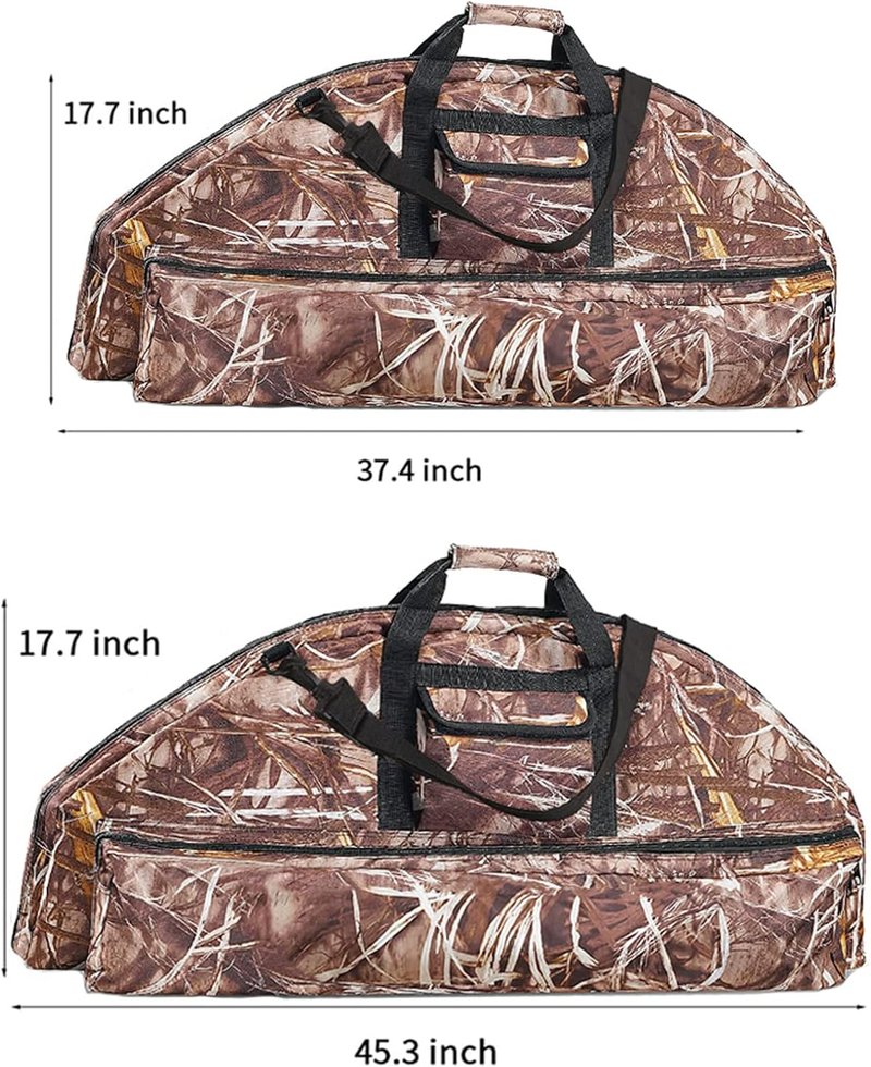 Lightweight Soft Compound Bow Case - 600D Water-Resistant Archery Backpack with Pockets for Hunting