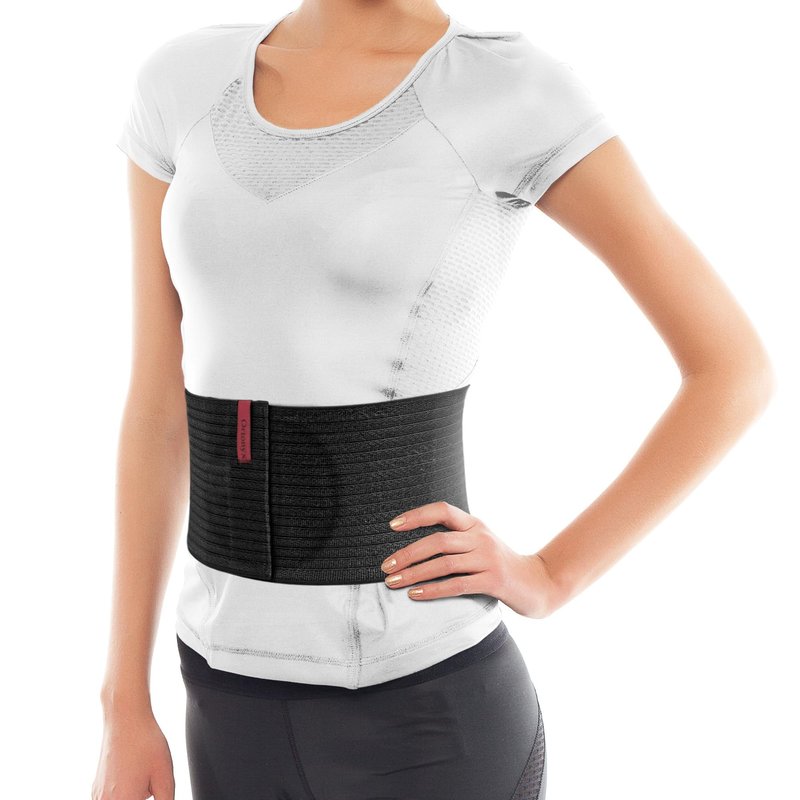 ORTONYX Umbilical Hernia Belt for Men and Women / 6.25" Abdominal Binder With Hernia Support Pad/Post-Surgical Belly Band - Black OX5241-3XL Plus Size