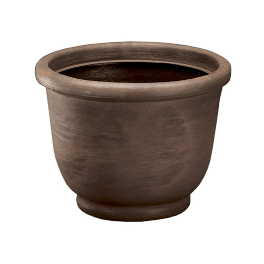 Crescent Garden Agave Planter, Classic Lightweight Resin Planter - UV-Resistant Flower Pots - Indoor & Outdoor Pot for Flowers, Houseplant, Herbs, 21" W x 17" H (Rust)