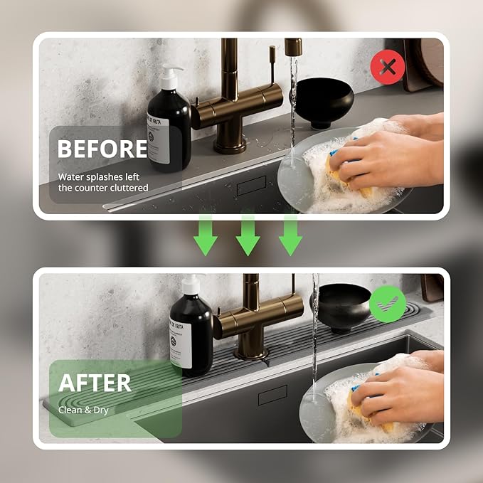 Quick Dry Sink Splash Guard