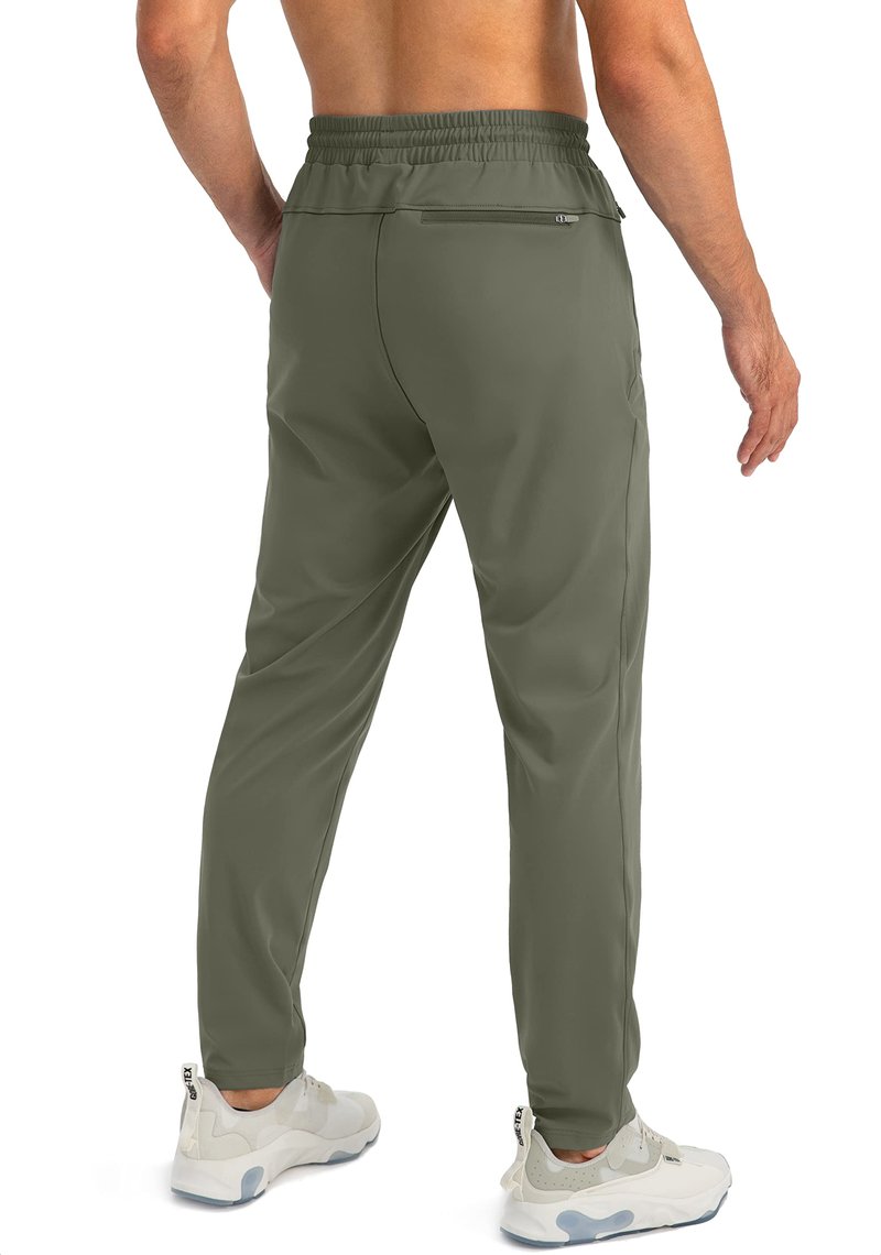 G Gradual Men's Sweatpants with Zipper Pockets Tapered Joggers for Men Athletic Pants for Workout, Jogging, Running (Sage Green, 3X-Large)