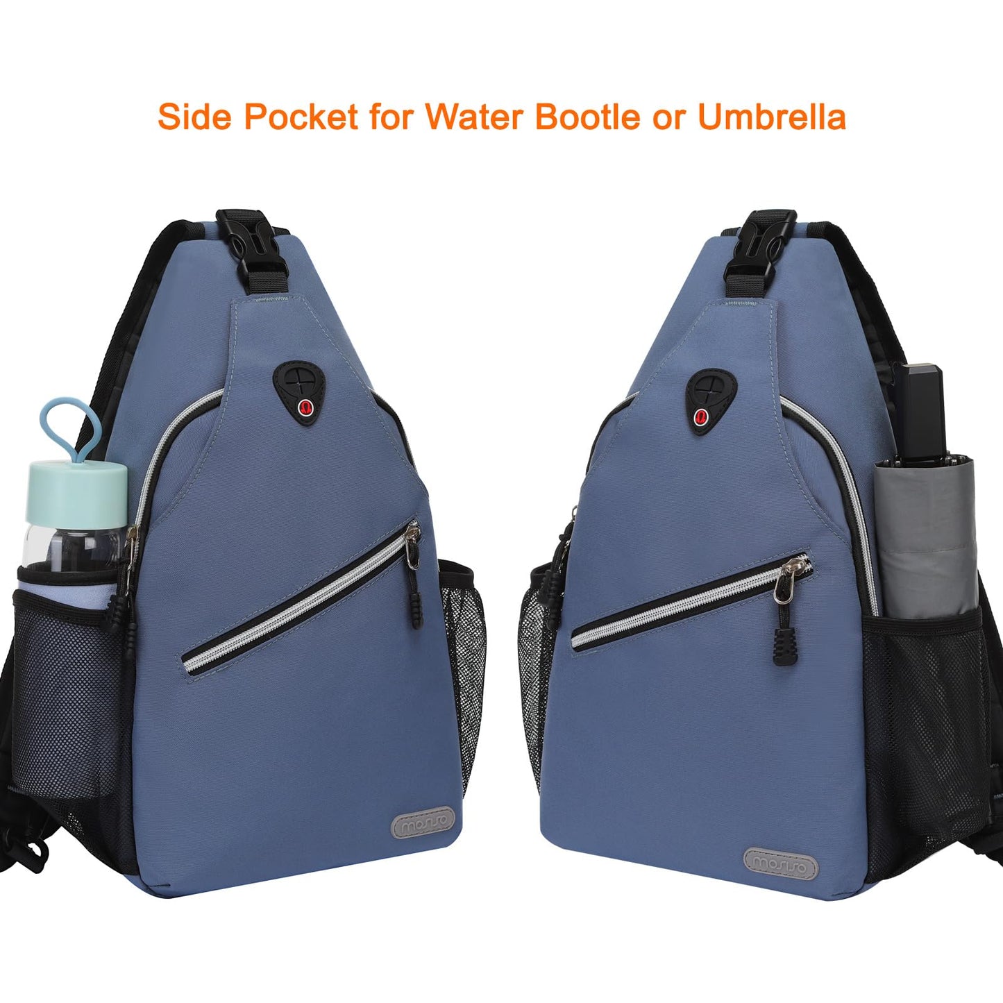 MOSISO Sling Backpack, Multipurpose Crossbody Shoulder Bag Travel Hiking Daypack