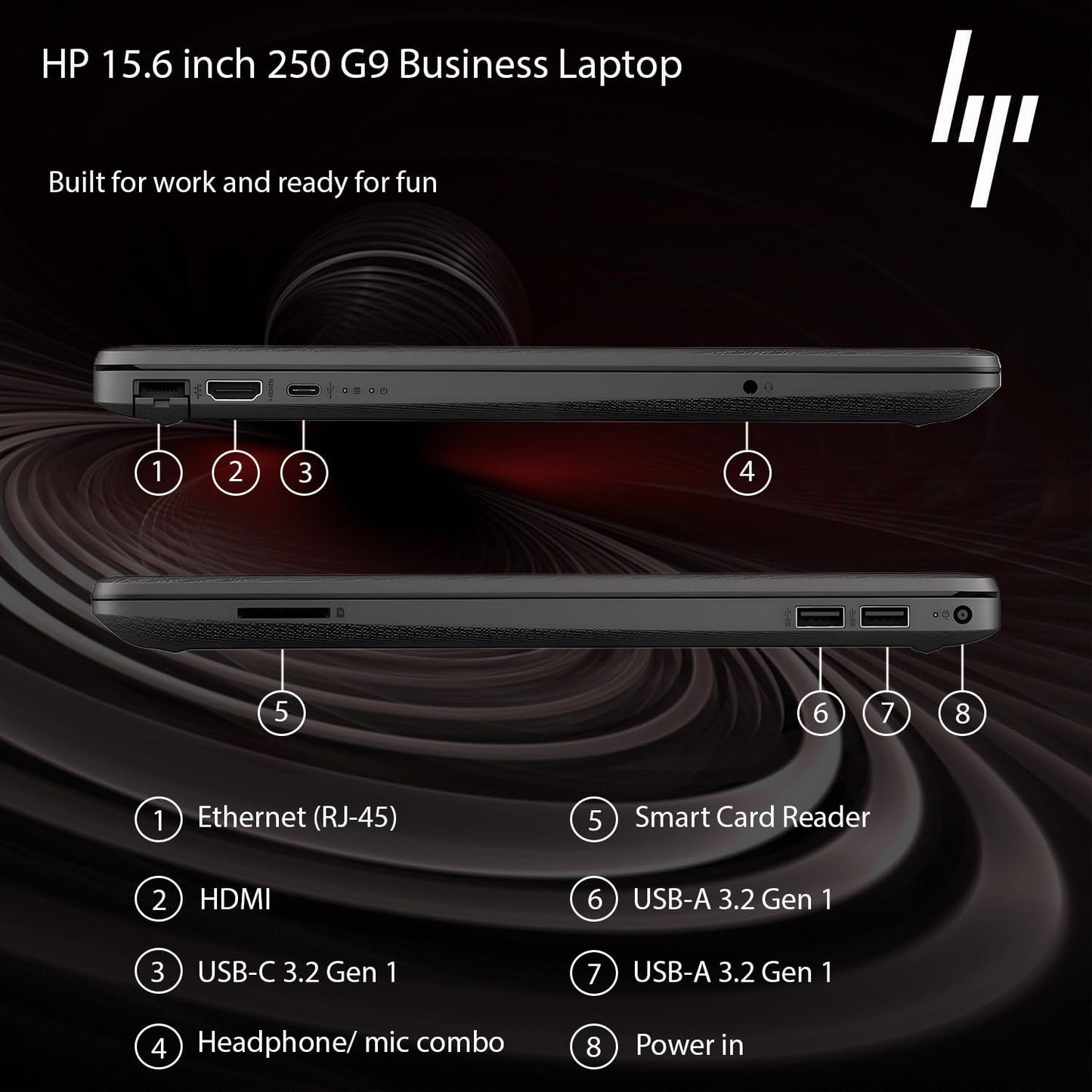 HP 15.6'' Business and Student Laptop Included with Microsoft Office, Intel Powerful Processor, 16GB RAM, 1TB SSD, Ultra Quiet Design, Long Battery Life, Wi-Fi 6, Bluetooth 5, Windows 11 Pro, WOWPC