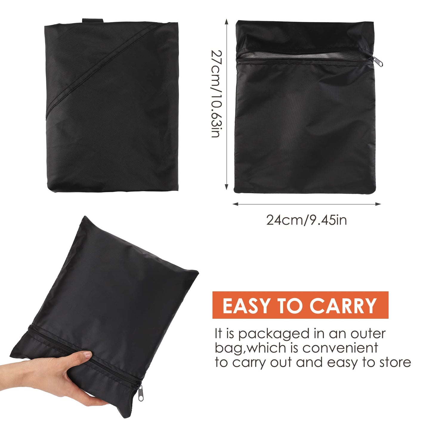 BBQ Cover Heavy Duty Large Waterproof, 3-4 Burner Gas BBQ Covers, Outdoor Barbecue Grill Cover PVC Coating Dust Protection, UV Protection with Storage Bag(145 x 61 x 117CM)