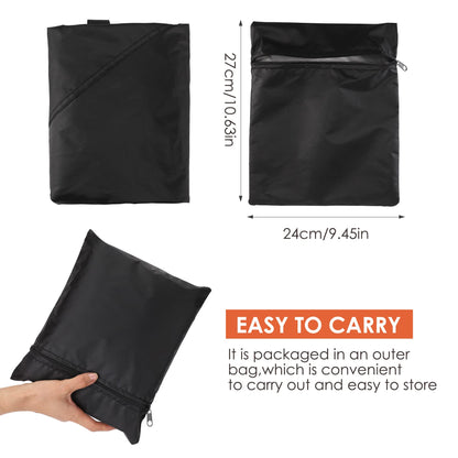 BBQ Cover Heavy Duty Large Waterproof, 3-4 Burner Gas BBQ Covers, Outdoor Barbecue Grill Cover PVC Coating Dust Protection, UV Protection with Storage Bag(145 x 61 x 117CM)