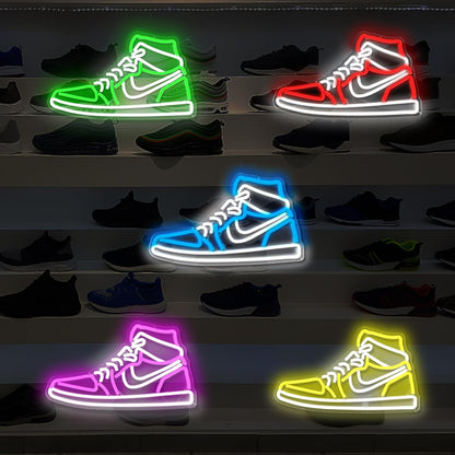 Sneaker Neon Signs for Wall Decor Dimmable Shoe LED Signs Neon Lights for Bedroom Man Cave Home Neon Wall Sign Shoe Light up Signs Decor