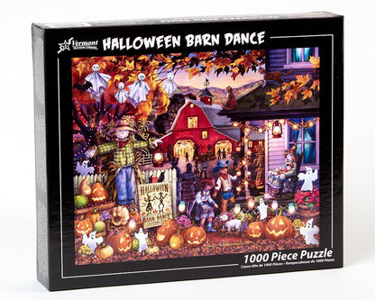 Vermont Christmas Company Halloween Barn Dance Jigsaw Puzzle 1000 Piece
