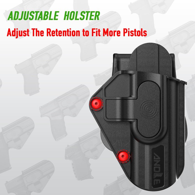 Sig P365 X Macro Holster, Universal Holster for Hellcat Pro/Ruger 57 / Sccy CPX Gen3 / Taurus GX4 / Springfield Hellcat Pro/Glock 17 19 19X 43 44 45 48, Adjustable Rentention Level Ⅱ Gun Holsters