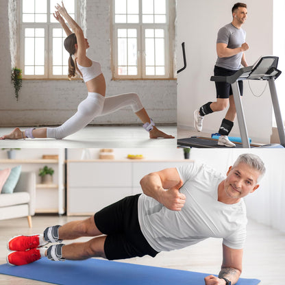 Adjustable Ankle Weights for Women Men Kids 1-5 LBS 1 Pair Wrist Leg Arm Weights with Removable Weight, Strength Training Weight for Jogging, Walking, Running, Fitness, Gym Workout, Purple