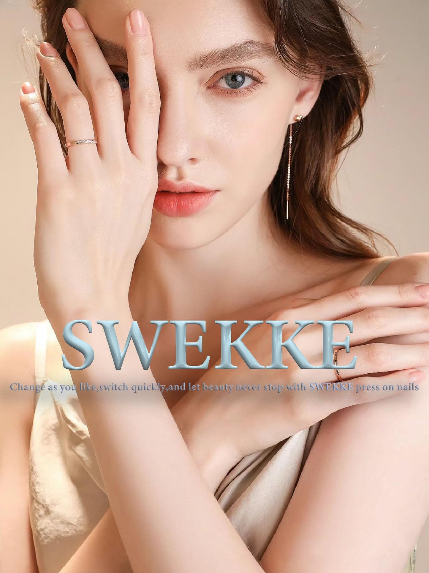 Halloween Press on Nails Medium Almond SWEKKE Fake Nails Full Cover Nightmare Nails Christmas Nails Spider Web False Nails Matte Glue on Nails Artificial Acrylic Nails for Women Girls 24 Pcs