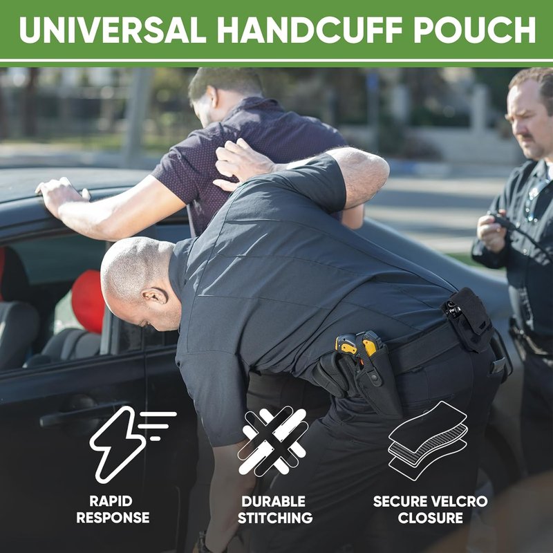 Handcuff Holster - MOLLE Handcuff Case for Multiple Cuffs | Tactical Pouch for Duty Belt & Vest