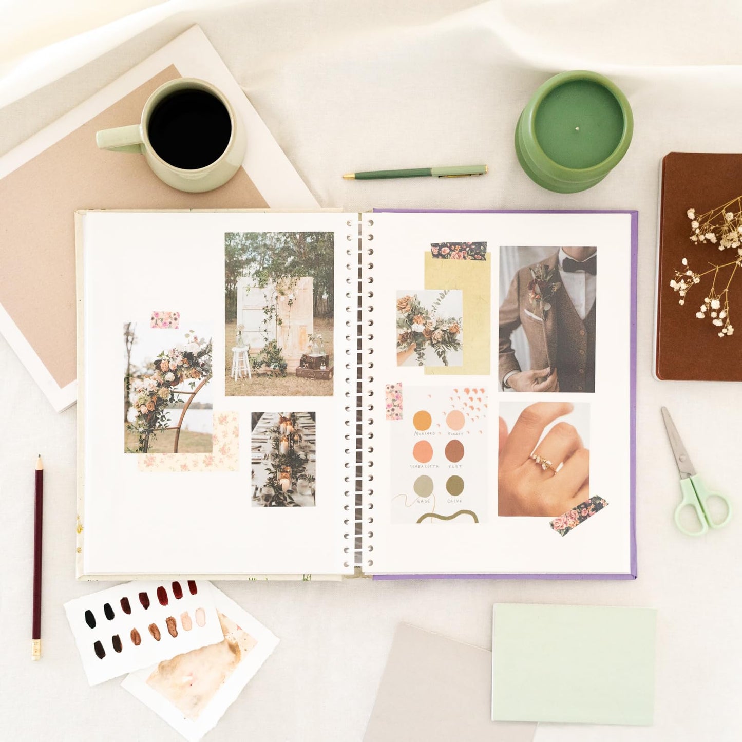 Grupo Erik Photo Album Self Adhesive - Wild Flowers | 9x12 inches - 24x32 cm, 15 Double Sided Pages | Polaroid Photo Album, Scrapbook, Memory Book, Travel Gift Ideas