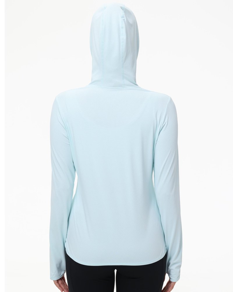 isnowood Womens UPF 50+ SPF Hoodie Jacket, UV Sun Protection Long Sleeve Full Zip Hoodies, Lightweight Athletic Shirts for Hiking Outdoor Workout