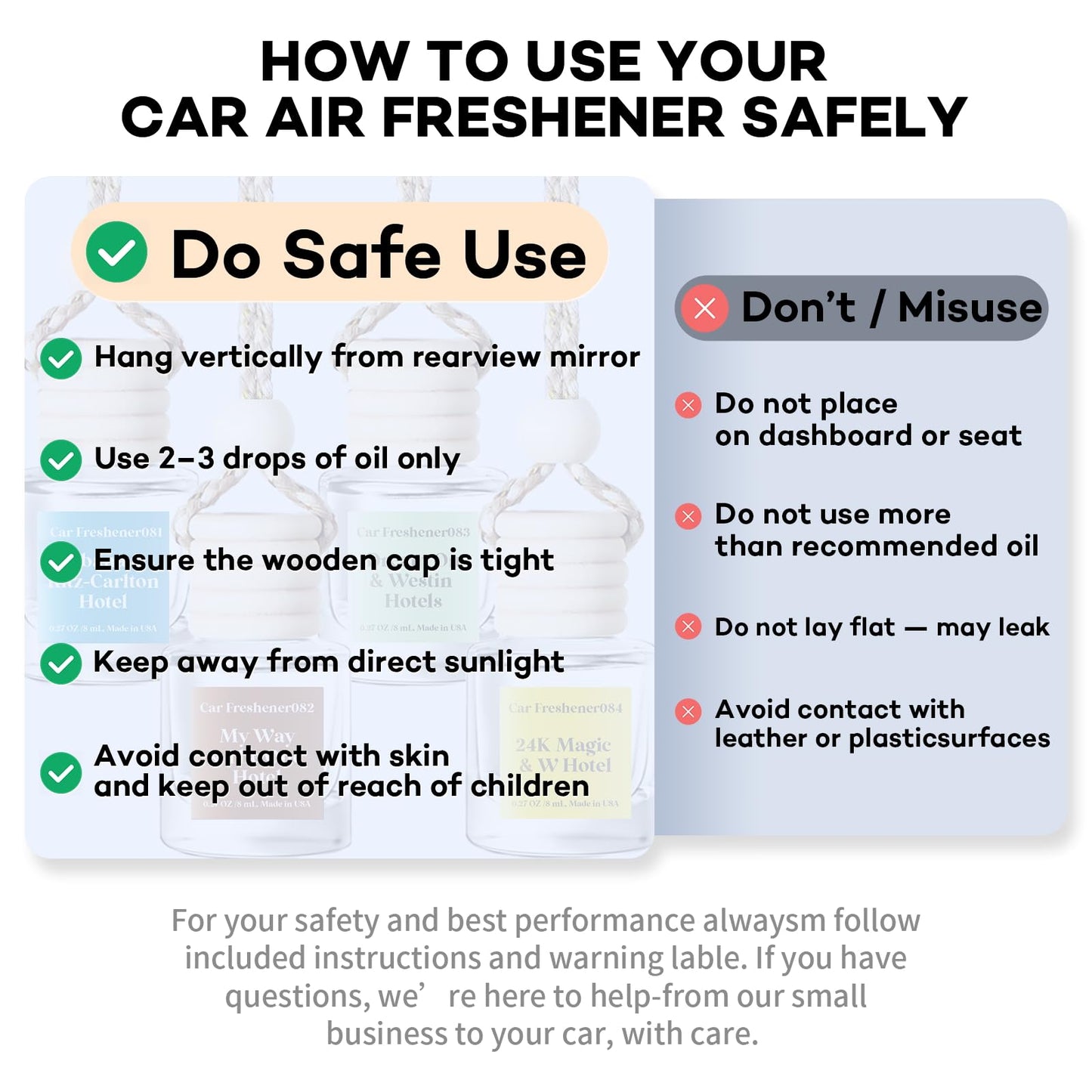 Car Air Freshener Hanging 2 Pack,Mahogany Teakwood Essential Oil Diffuser for Car, Car Air Freshener Cute, 45+ days Long Lasting Air Freshener for Car And Women, car accessories Made in USA