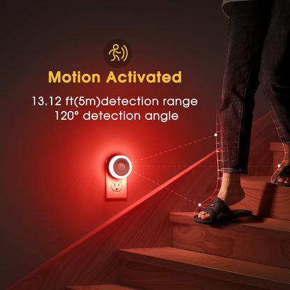 Briignite Motion Sensor Night Light, 4 Pack, Night Lights Plug into Wall, Auto On/Off Motion Activation Nightlight, Energy-Saving 0.6W LED, Daylight White, Ideal for Kids, Bedroom, Bathroom