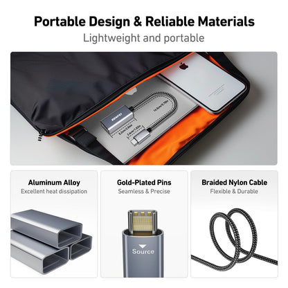 BENFEI USB C to HDMI Adapter 4K@60Hz, USB Type-C to HDMI Adapter [Thunderbolt 3/4/5 Compatible] with iPhone 15 Pro/Max, MacBook Pro/Air 2023, iPad Pro, iMac, S23, XPS 17, Surface Book