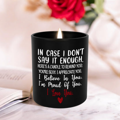 TEEZWONDER Valentines Day Gifts for Her Him - Long Lasting Vanilla Lavender Candle 10 Oz - Romantic Anniversary Wedding Birthday Valentines Gifts for Women Men, Girlfriend Boyfriend Gift Ideas