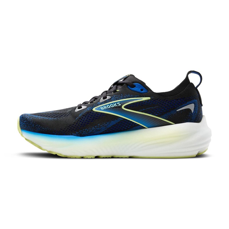 Brooks Men’s Glycerin 22 Neutral Running Shoe - Black/Cobalt/Neo Yellow - 10 Medium