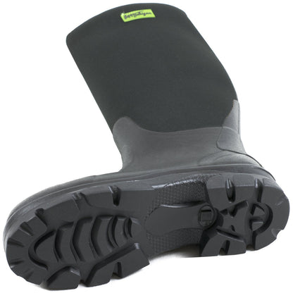 Michigan Black Neoprene Waterproof Wellington Muck Field Fishing Boots Size 9