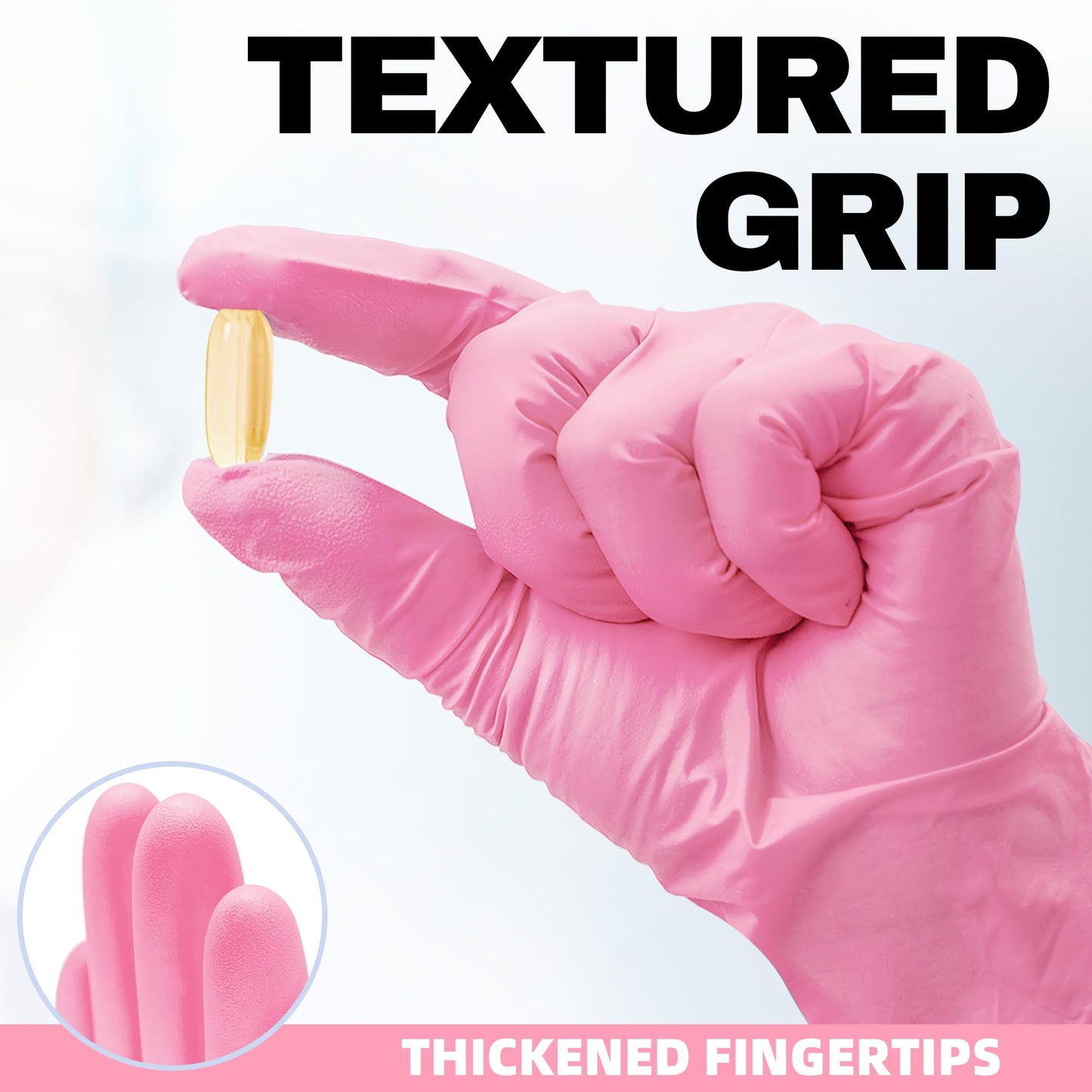 Beastek Nitrile Disposable Gloves, 4 mil Powder-Free Latex-Free Medical Food Grade Cleaning Esthetician Glove, 100 Pcs (Medium)