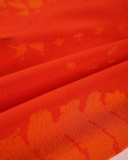 AUROLA Serpent Snake Seamless Scrunch Workout Leggings for Women,Girls Squat Proof Ribbed Thick Active Gym Pants,Halloween Orange,L