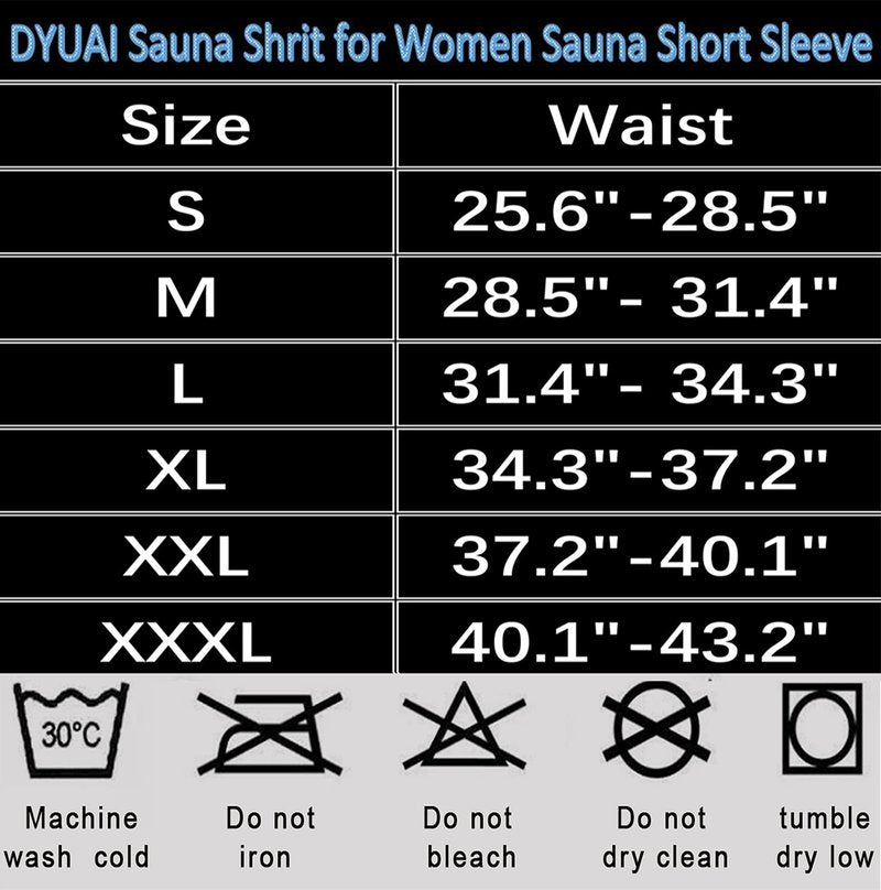 DYUAI Sauna Shirt for Women Sauna Suit for Women Waist Trainer Sauna Sweat Vest Workout Body Shaper Zipper(6005-01-XXXL)