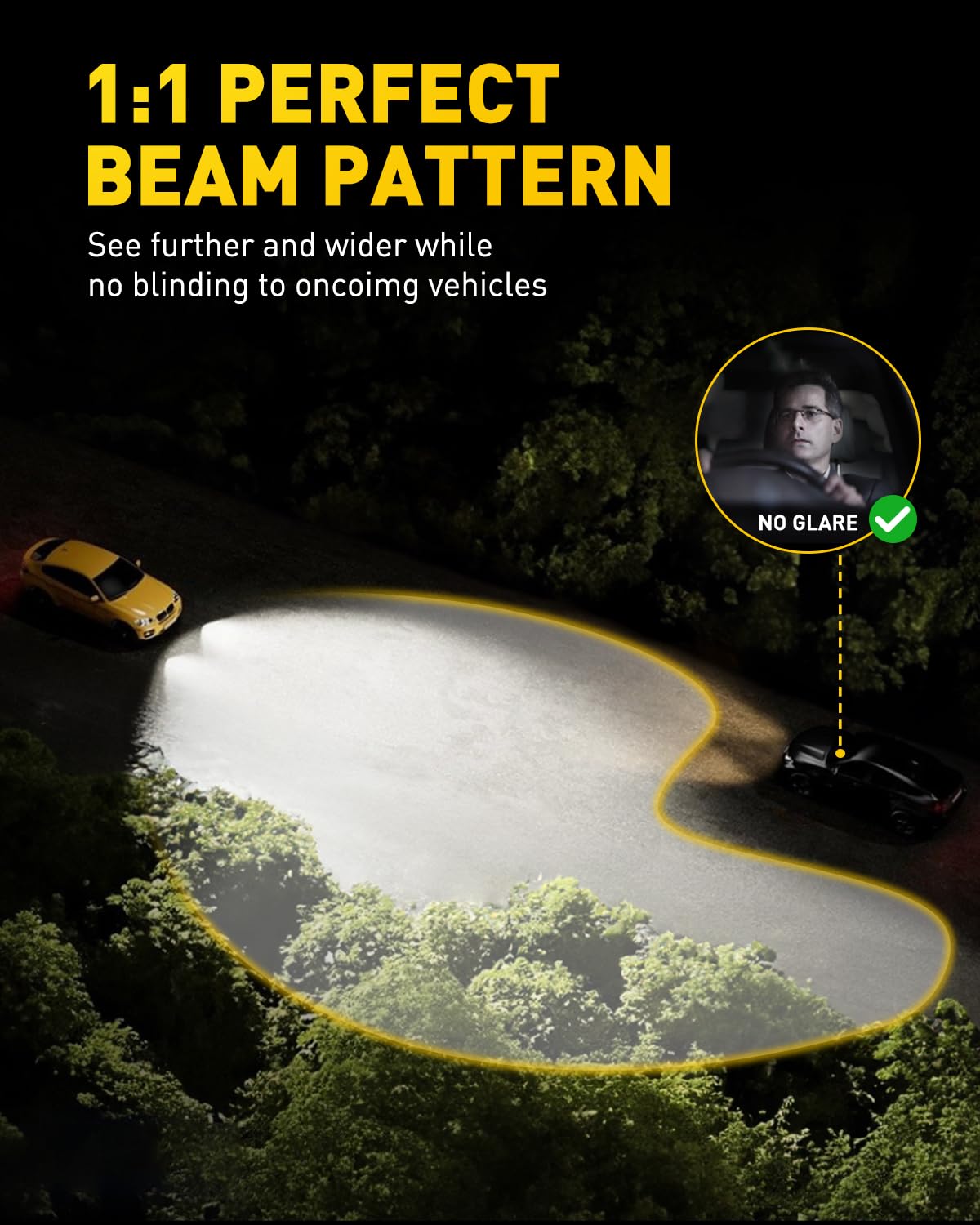 AUXITO 9012 HIR2 Bulbs, 30000LM High Bright 6000K Cool White, CanBus Ready Driving Light with 16000RPM Cooling Fan, Plug-N-Play Halogen Raplacement for 9012 HIR2 Fog Light, Pack of 2