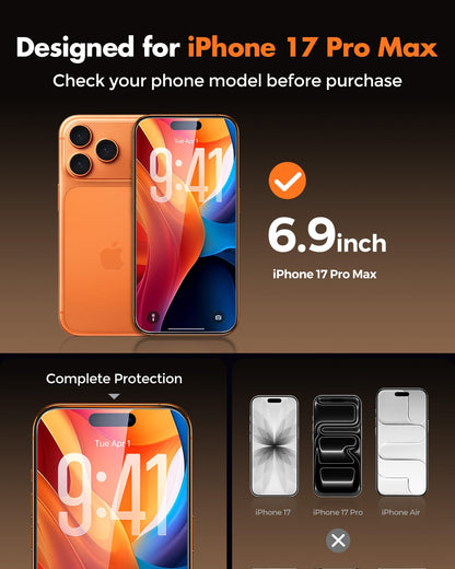 UNBREAKcable 2-Pack Screen Protector for iPhone 16e/13/13 Pro/14, Double Shatterproof Tempered Glass [Easy Installation] [9H Hardness] [99.99% HD] [Case Friendly] for Apple 13 Pro/13/14/16e 6.1 inch