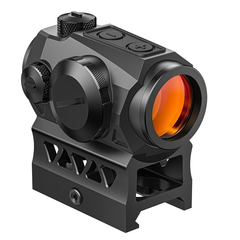 CVLIFE JackalHowl Red Dot Sight,1x20mm 2MOA Red dot Motion Awake Red Dot Scope Compact Red Dot Optics with Co-Witness Riser and Low-Profile Mount,10 Brightness Button Settings