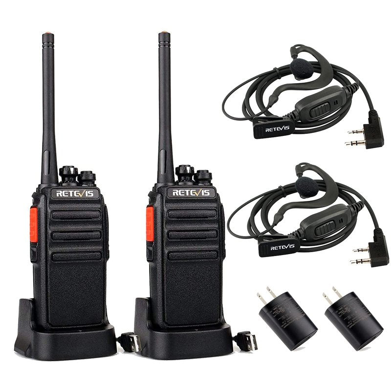 Retevis H-777S Walkie-Talkies Long Range,Rechargeable Two Way Radios,Rugged 2 Way Radio with Earpiece,Hiking Camping Road Trip Gift(2 Pack)