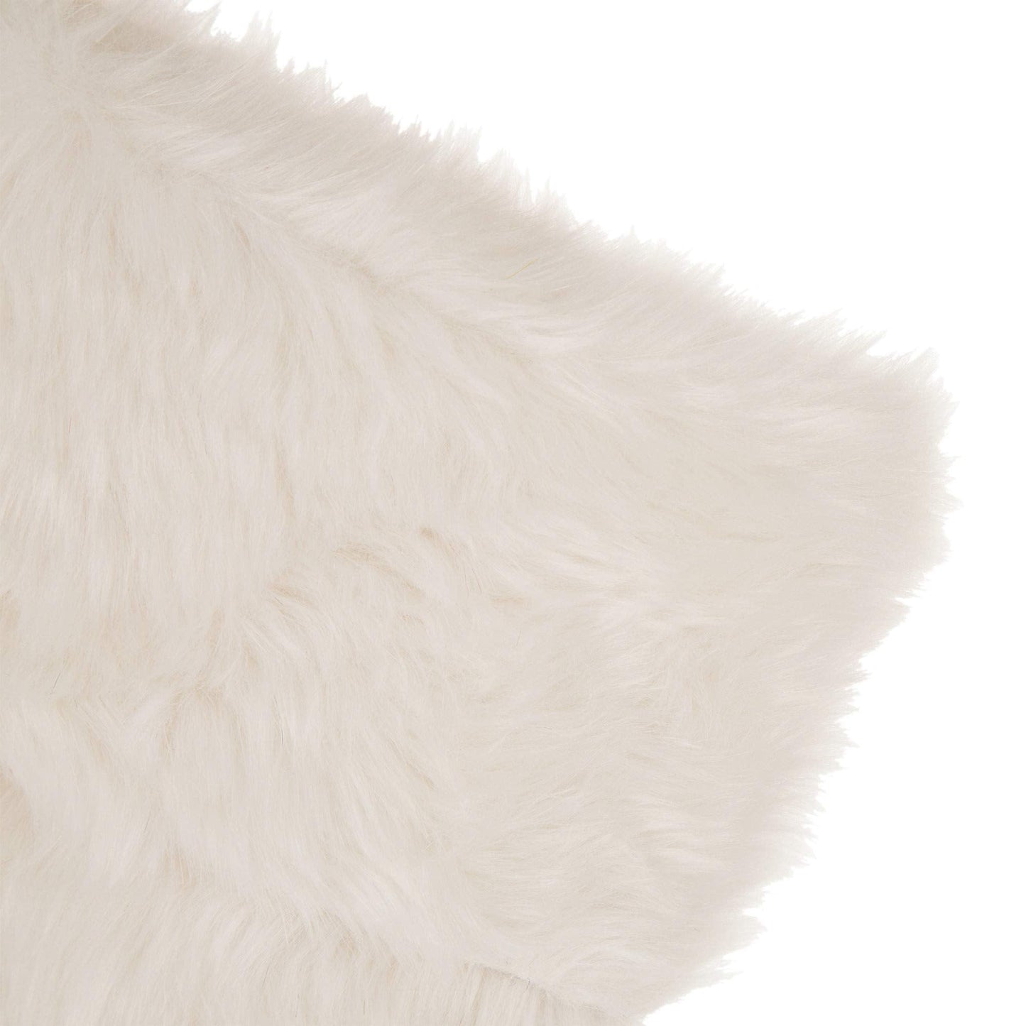 Glithome 21" L White Plush Christmas Stocking with Hooked Xmas Stocking for Christmas Decorations and Party Accessory
