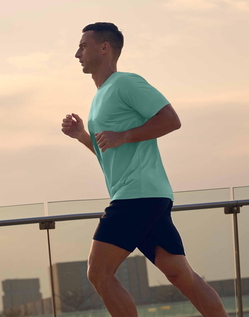 G Gradual Men's Athletic Workout T-Shirts Moisture Wicking Cooling Running Shirts Short Sleeve Performance Tee for Gym Tennis(Jasmine Green,XXL)
