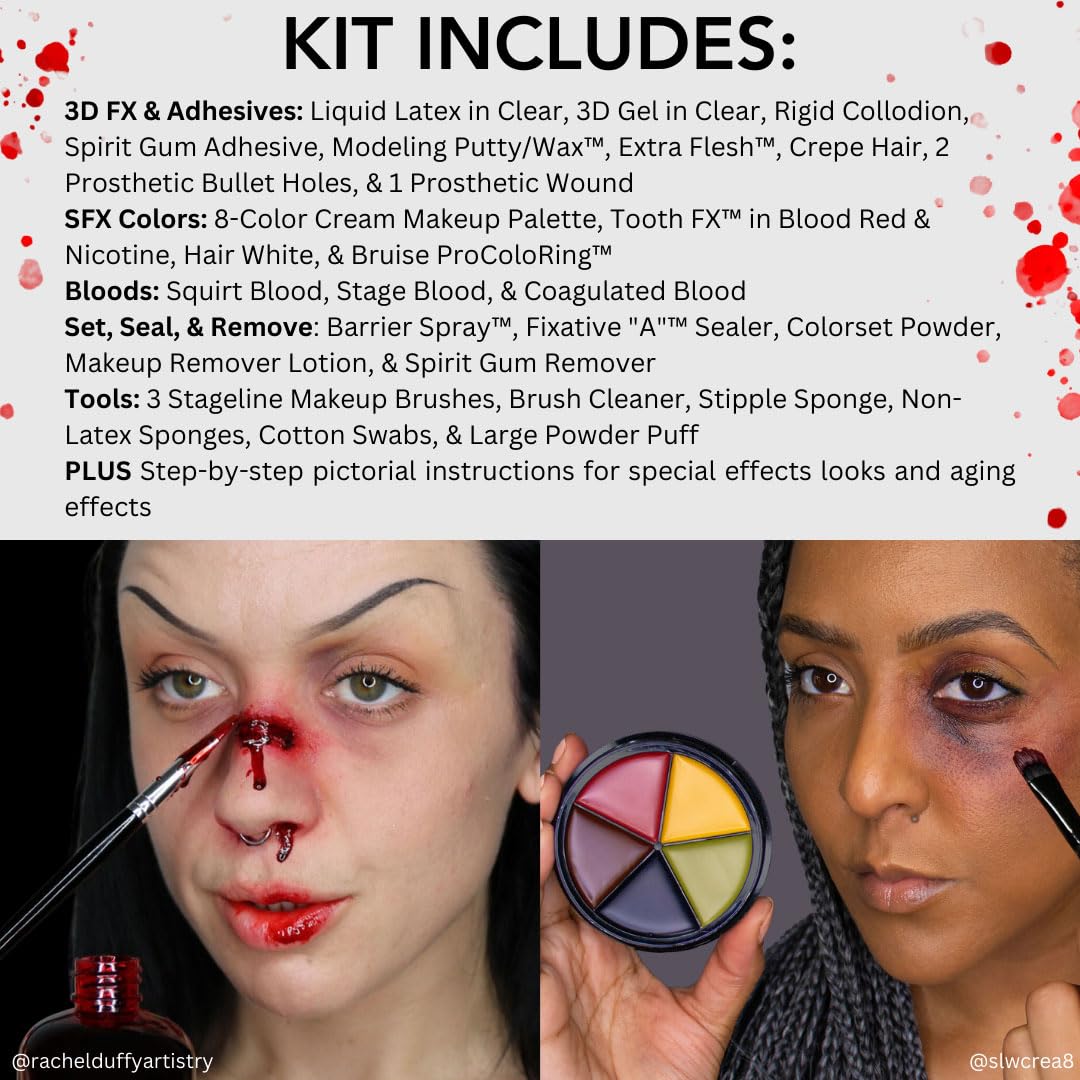Mehron Makeup Special FX All-Pro Makeup Kit | Complete Professional Stage Kit | Special Effects for Theatre, Halloween, & Cosplay