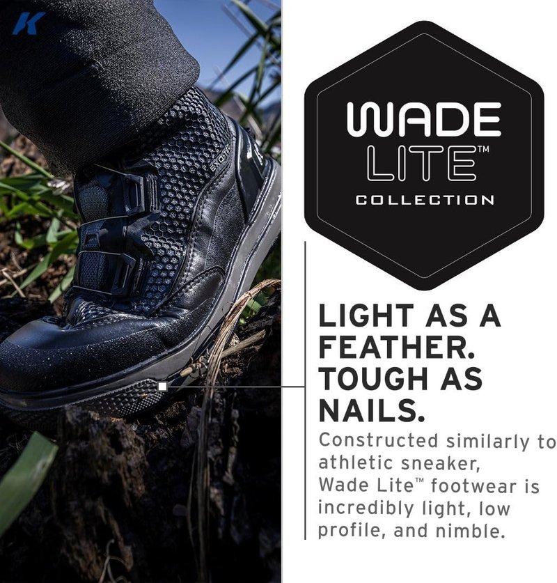 Korkers Men's Chrome Lite Wading Boots - Fixed Kling-On Rock Soles | Lightweight & Durable
