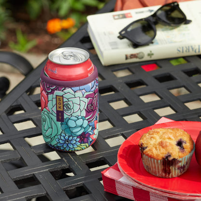 Sok It CanSok Sleeve for Beer & Soda Insulated Neoprene Cover (Pumpkin Party, 12oz Slim Can Sleeve)