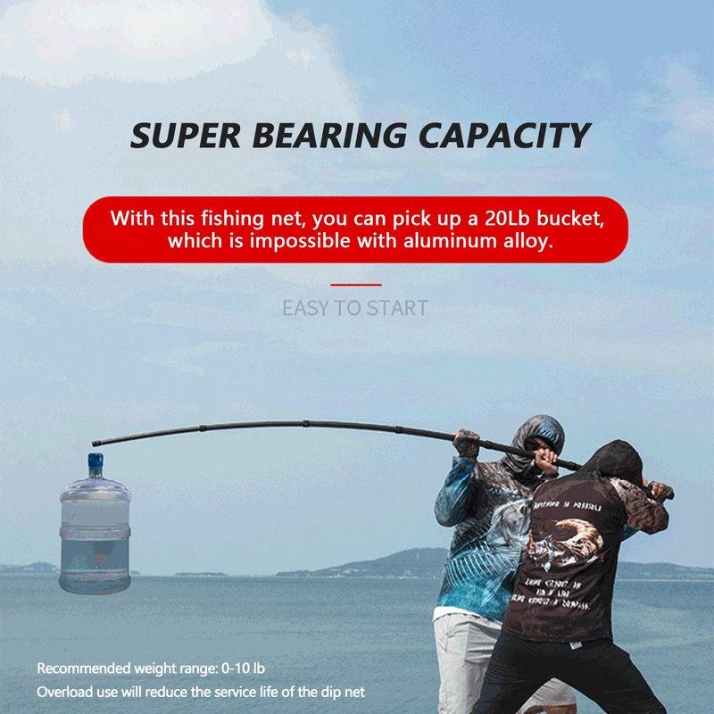 9ft/11.15ft Extra Long Fishing Net with Telescoping Handle, Carbon Fiber Extendable Landing Net, Dip Net for Fishing, Crab nets for Crabbing, Rubber Coated Netting, Holds up to 20lbs
