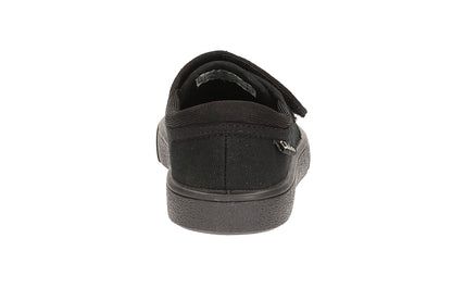 Clarks Hopper Run Kid Textile Plimsolls In Black Standard Fit Size 11½