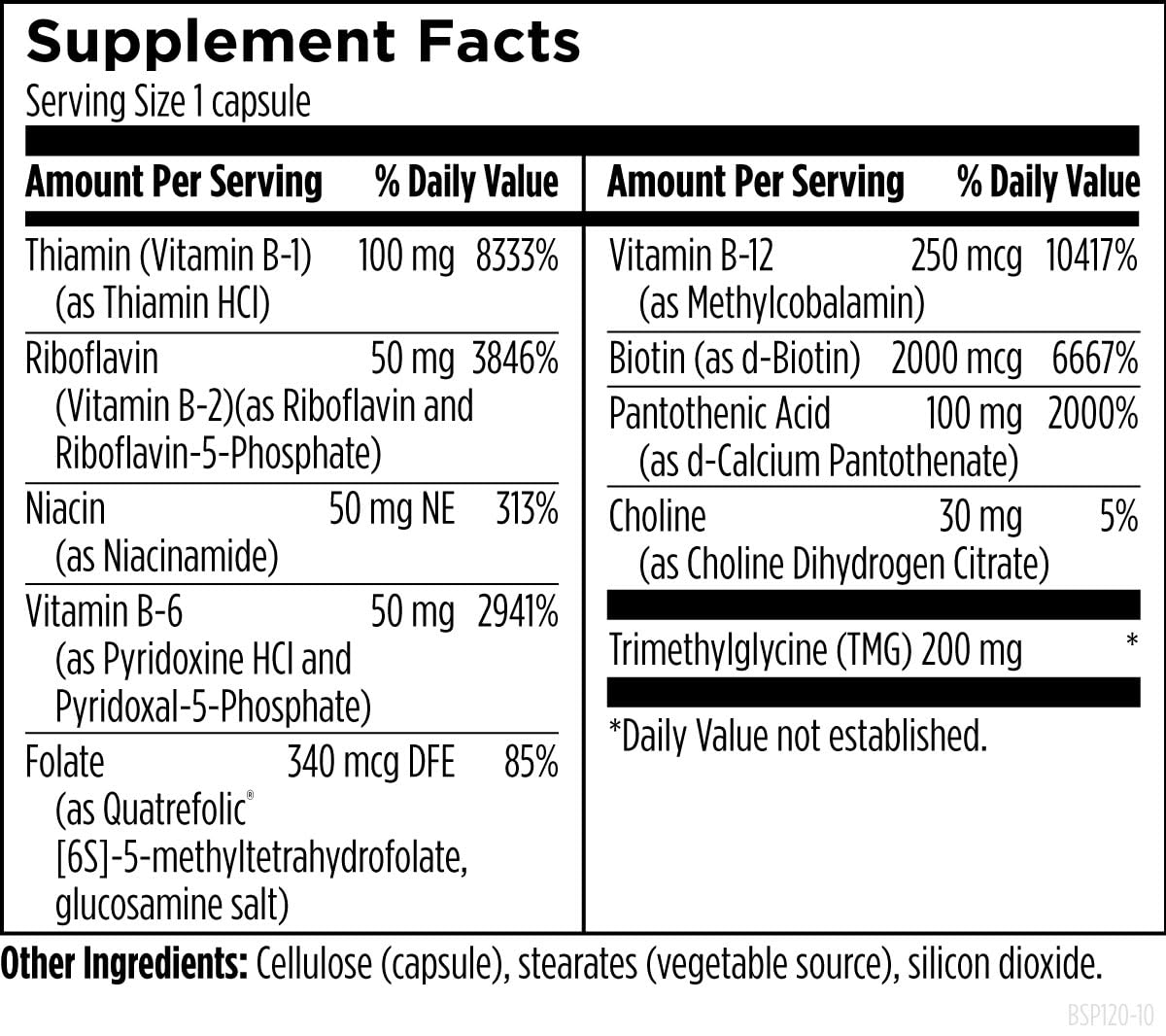 Designs for Health Methylated Vitamin B Complex - Vitamin B Supplements with B12 Vitamins, B1, B3, Niacin, B6, Folate & Biotin - Methylated Multivitamin for Metabolic + Heart Health (120 Capsules)
